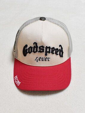 Godspeed Forever Red and Cream Trucker Hat